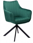 Krzesło AZALIA velvet zielony obrotowe