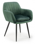 K429  krzesło ciemno zielony/czarny