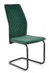 K444 krzesło ciemny zielony na płozie