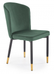 K446 krzesło ciemno zielony velvet