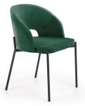 K455 krzesło ciemno zielony velvet