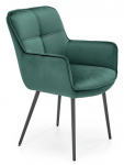 K463 krzesło ciemny zielony/czarny