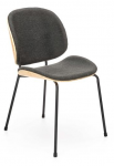 K467 krzesło dąb naturalny/ciemny popiel