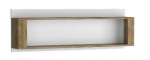 LIVINIO  półka wisząca L-12 dąb ribbeck biały połysk