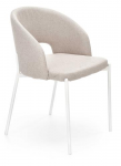 K486 krzesło beżowy/biały tkanina