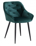 K487 krzesło ciemny zielony/czarny