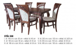 Zestaw stół 660 (VI)  +6 krzesło 354