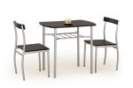LANCE zestaw stół 82x50 + 2 krzesła wenge
