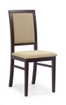 SYLWEK 1 krzesło ciemny orzech, tkanina beż