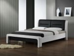 CASSANDRA  łóżko  160  biało-czarny