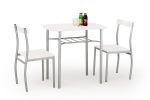 LANCE zestaw stół 82x50  + 2 krzesła, biały