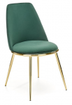 K460 krzesło ciemny zielony/złoty
