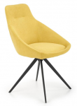 K431 krzesło żółty/czarny