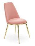 K460 krzesło różowy/złoty