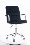 Fotel obrotowy Q-022 velvet czarny BLUVEL19