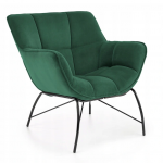 BELTON fotel wypoczynkowy  ciemny zielony/czarny