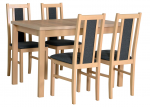 Zestaw stół DAA 1 + 4 krzesła DBS 14 sonoma