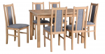 Zestaw stół DAA 1 + 6 krzeseł DBS 14 sonoma