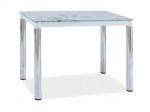 Stół DAMAR II 100x60 biały/ chrom SIGNAL
