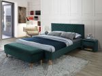 Łóżko AZURRO 180x200 velvet zielony Bluvel78