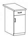 LANGEN szafka 1-drzwiowa z  szufladą D40S1 beige/grey
