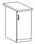 LANGEN szafka 1-drzwiowa D45 beige/grey