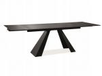 Stół SALVADORE 160(240)x90 czarny mat rozkładany