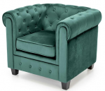 ERIKSEN fotel wypoczynkowy ciemny zielony/czarny