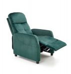 FELIPE 2 fotel rozkładany velvet ciemny zielony