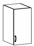 LANGEN szafka wisząca 1-drzwiowa G45 beige/grey