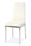Krzesło H261 biały ekoskóra / chrom