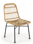 K401 krzesło rattan naturalny/ czarny