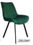 Krzesło MKS zielony czarny stelaż