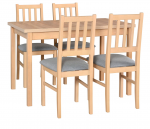 Zestaw stół MAX 10 + 4 krzesła BOS 4