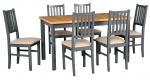 Zestaw  stół MAX 5 P +6 krzeseł NILO 7