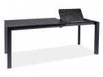 Stół METROPOL CERAMIC 120(180)x80 czarny /czarny mat