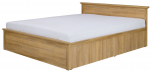 MEZO łóżko MZ21 160x200 dąb grandson; biel alpejska; kraft biały