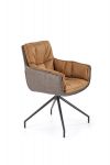 K523 krzesło brązowy / ciemny brąz
