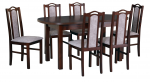 Zestaw stół DWS 1 + 6 krzeseł DBS 9 ORZECH